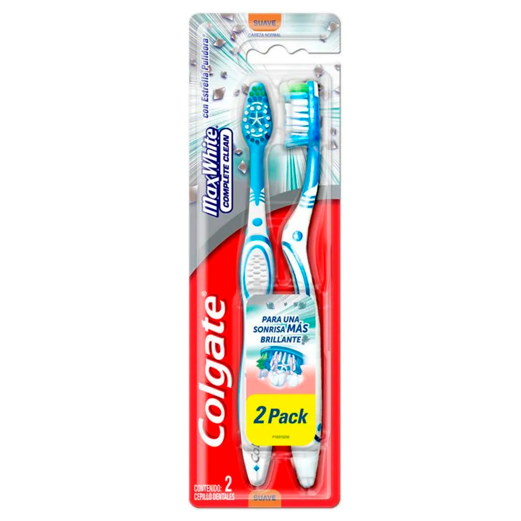 Cepillo de Dientes Colgate Max White 2X1 Mediano 2 u