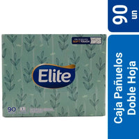Pañuelo Descartable Elite Papel Tissue Extra Suave Doble Hoja 90u