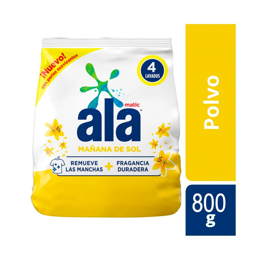 Jabón en Polvo Ala Matic Mañana de Sol  800 g