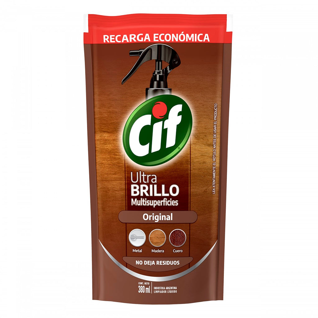 Lustramuebles Repuesto Cif Multisuperficies Ultra Brillo Original 380 g