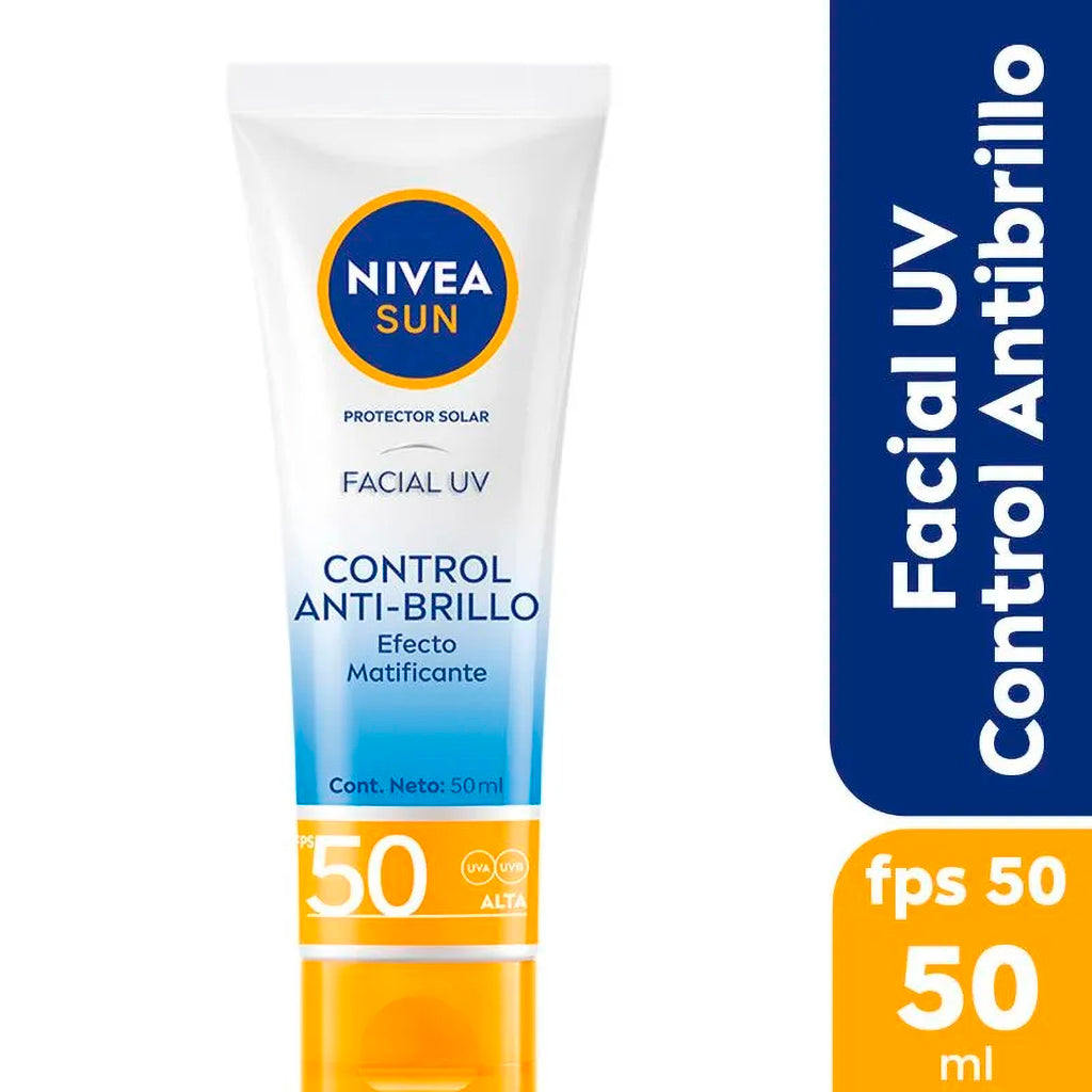 妮维雅面部防晒霜 控油哑光效果 SPF 50 50毫升