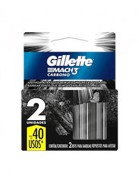 Repuesto Afeitadora Gillette p/  Prestobarba Mach3 Carbono 2 u