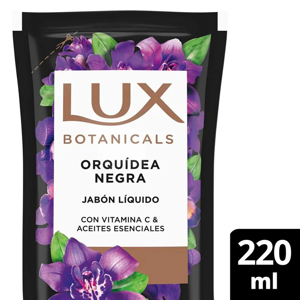 Jabon Liquido Repuesto Lux Botanicals Orquidea Negra 220 ml