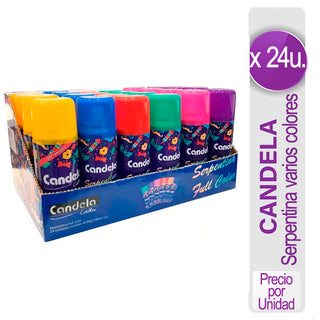 Serpentina Aerosol Candela Colores Surtidos 80 g