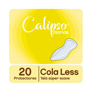 Protectores Diarios Calipso Cola Less Tela Super Suave 20 u