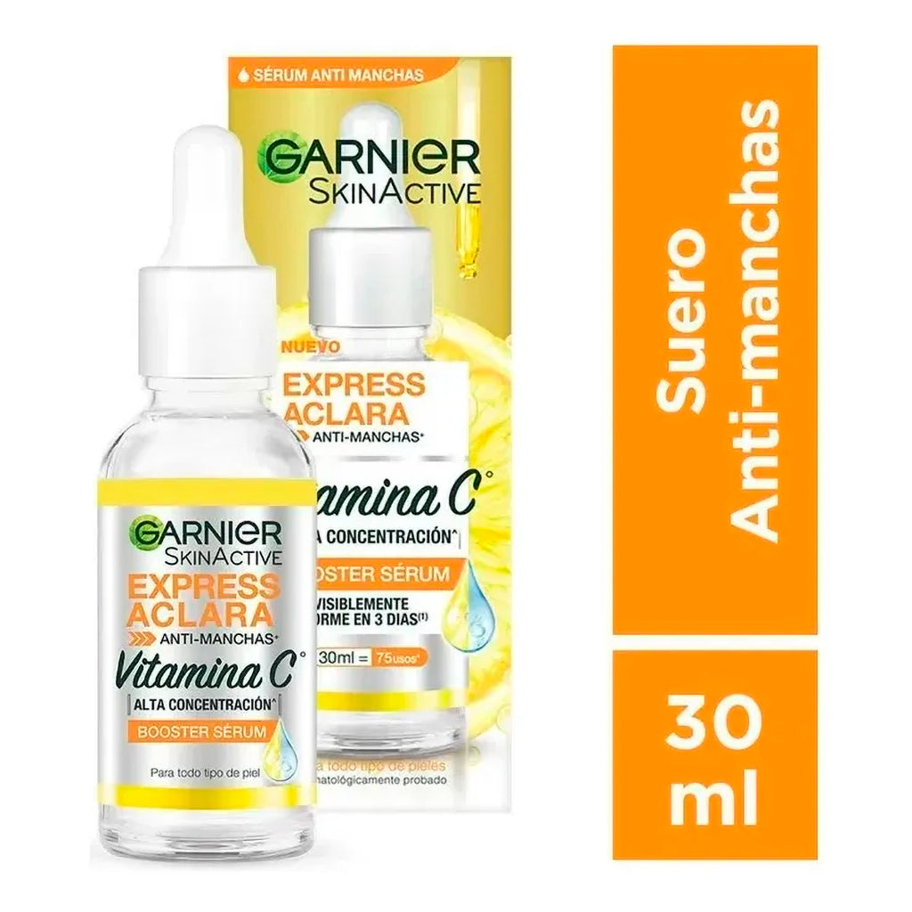 Serum Facial de Noche Garnier Express Aclara - Anti-manchas  30 ml