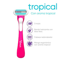 Afeitadora Desechable Gillette Venus c/ Aroma Tropical  3 u