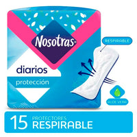 Protectores Diarios Nosotras Proteccion Respirable 15u