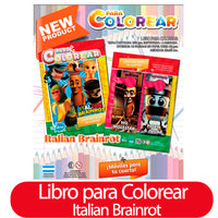 Libro Generico p/ Colorear Italian Brainrot