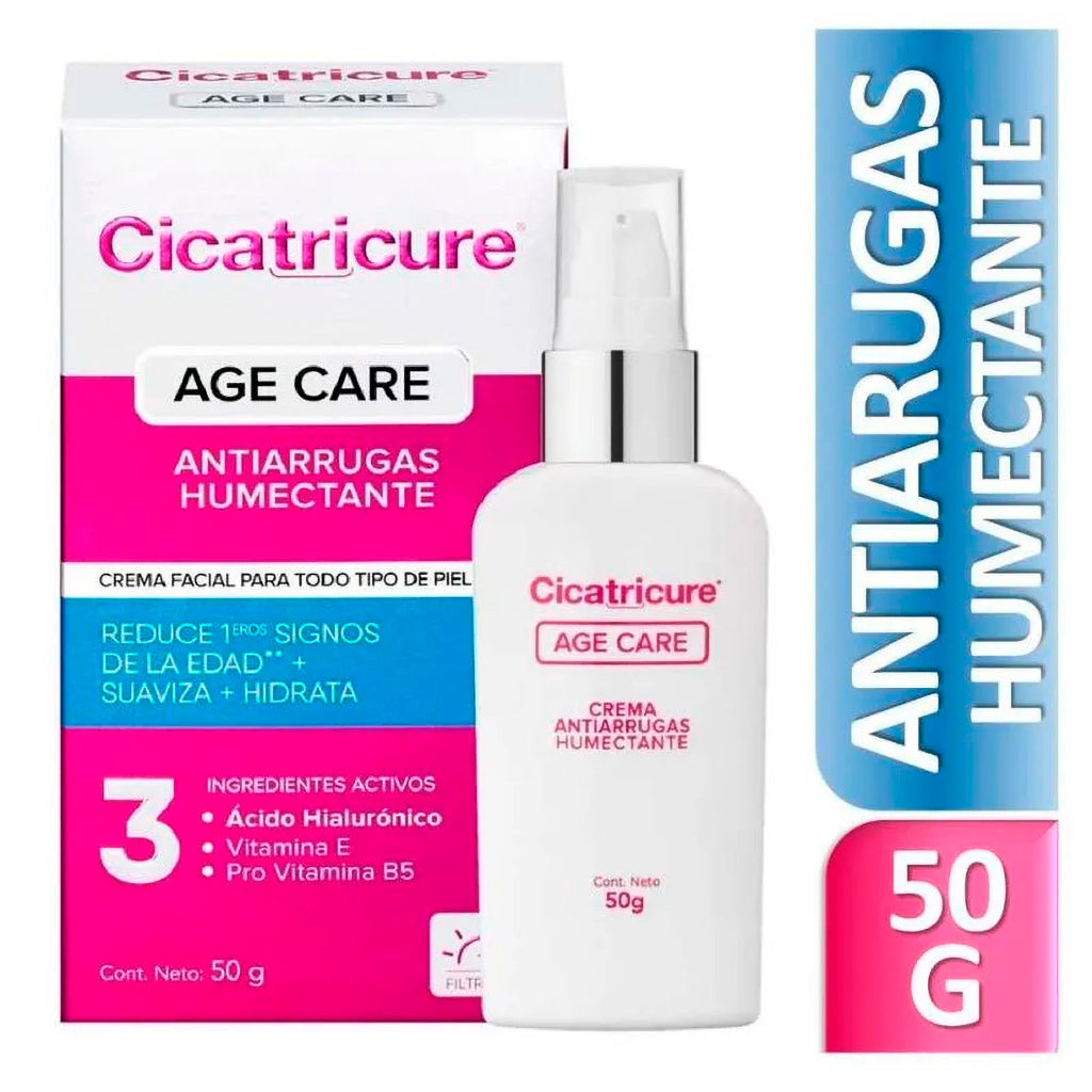 Crema Facial Cicatricure Age Care Antiarrugas Humectante 50 ml