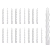 Vela Velon Generico Torneado Blanco 20 u