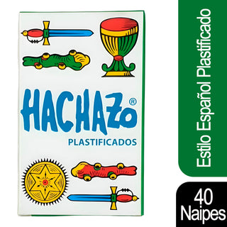 Naipes Hachazo Estilo Español Plastificados 40 Cartas