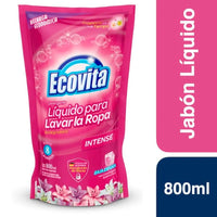 Jabón Líquido Repuesto Ecovita p/ Ropa Intenso 800 ml