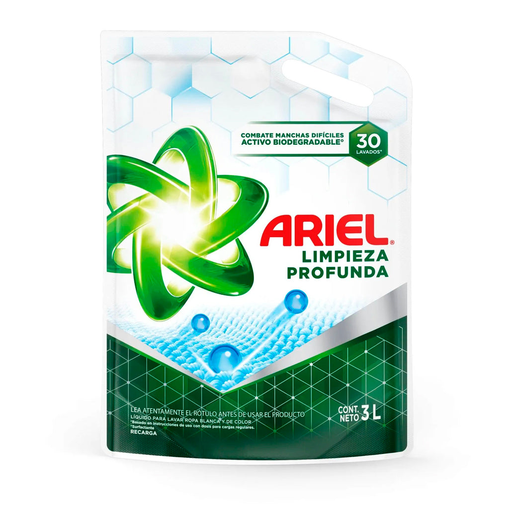 Ariel 液体洗衣液深度清洁 3 升