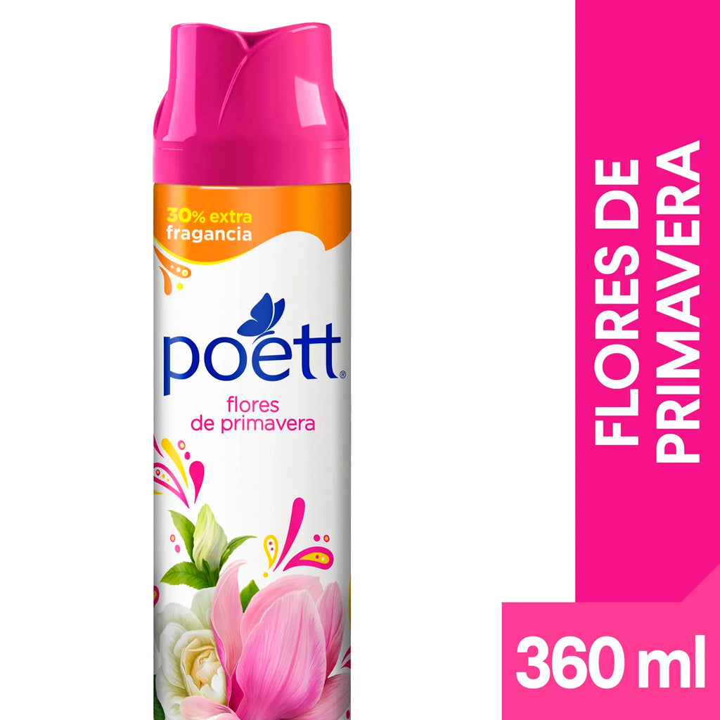 Desodorante Aerosol Poett Ambiente Flores de Primavera 360 ml