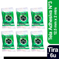 Cinta Medicinal Generico Tela Adhesiva Sanafix N°3 de 12,5 mm x 2 mtrs Tira por 6
