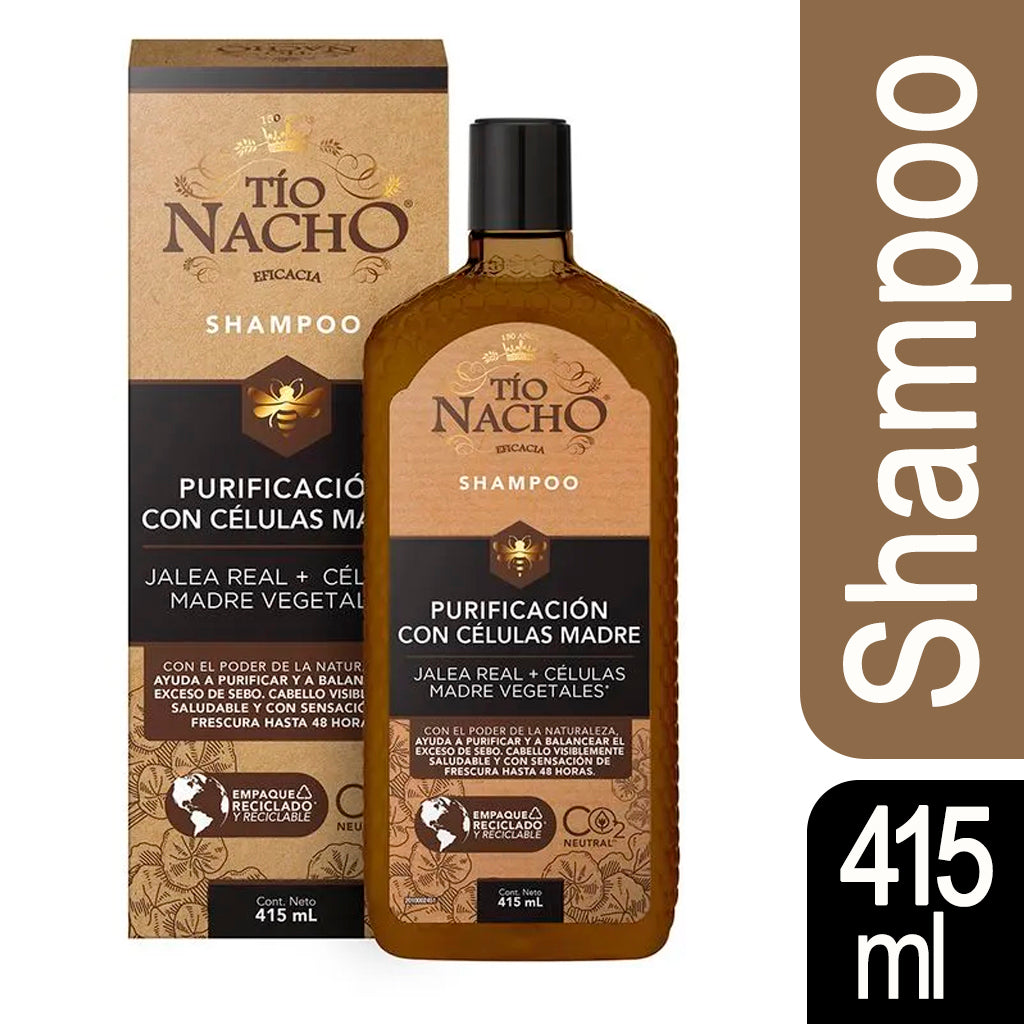 Shampoo Tio Nacho Purificacion c/ Celulas Madre 415 ml