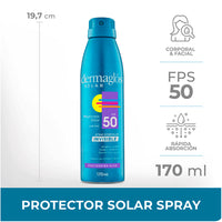 Protector Solar Spray Dermaglos Invisible 170 ml