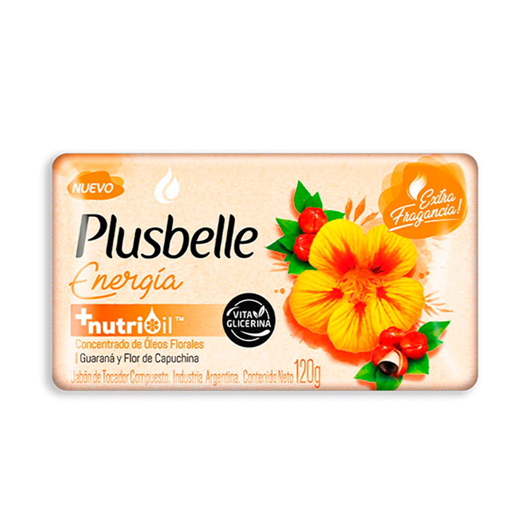 Jabon Tocador Plusbelle Energia 120 g