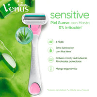 Afeitadora Gillette Venus Extra Suave Sensitive  4 u