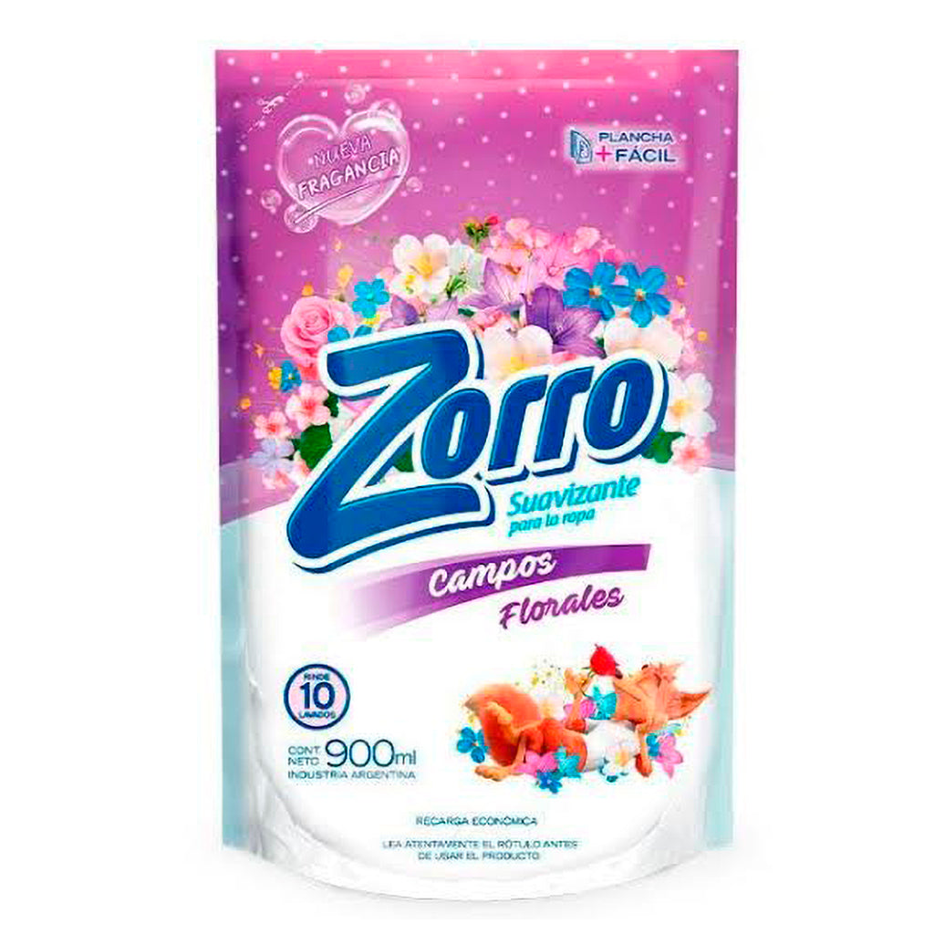 Suavizante Zorro p/ Ropa Campos Florales 900 ml
