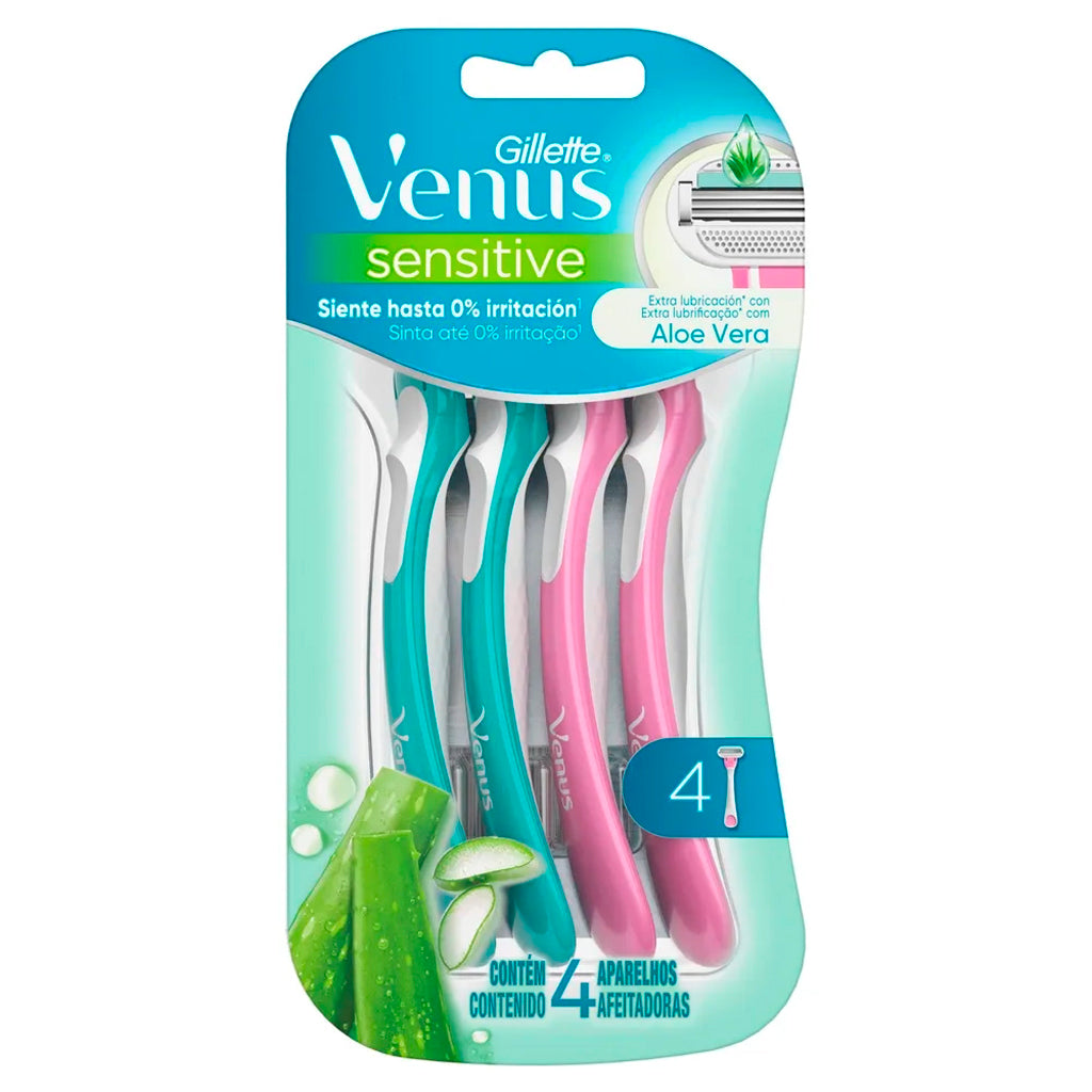 Afeitadora Gillette Venus Extra Suave Sensitive  4 u