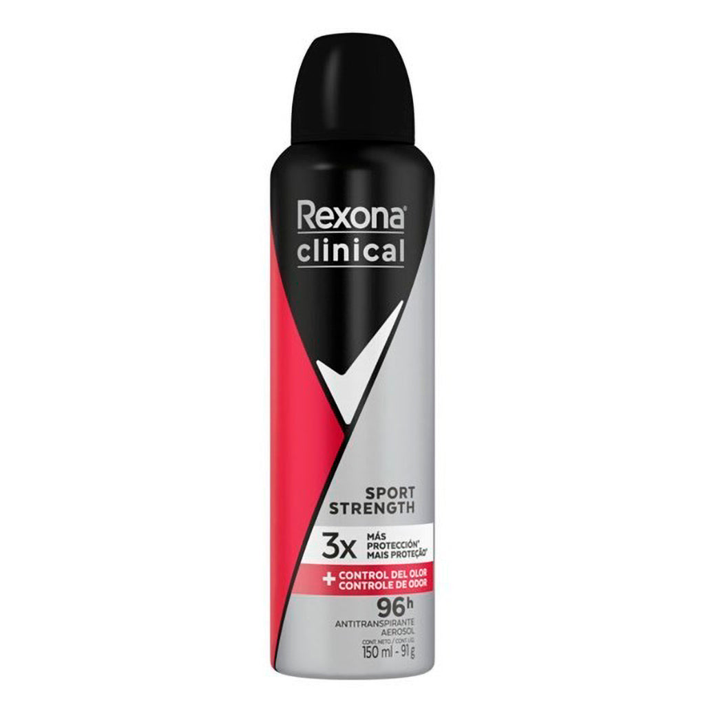 Desodorante Rexona Antitranspirante Clinical Sport Strengh 150 ml