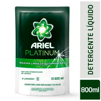 Jabon Liquido Repuesto Ariel p/ropa Platinum Concentrado p/Diluir  800 ml