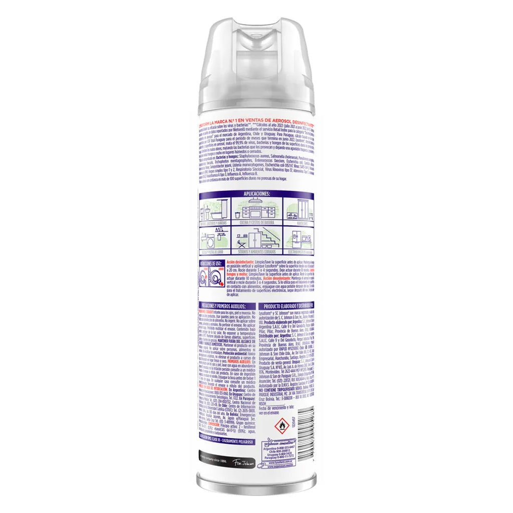 Desinfectante de ambientes Aerosol Lysoform Original 380 ml