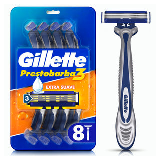 Afeitadora Gillette Extra Suave 3 Filos 8 u