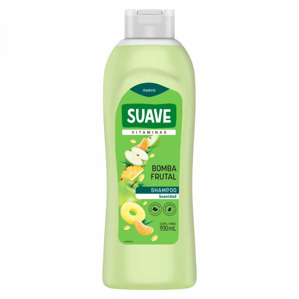 Shampoo Suave Bomba Frutal Suavidad Largo y Fuerte  930 ml