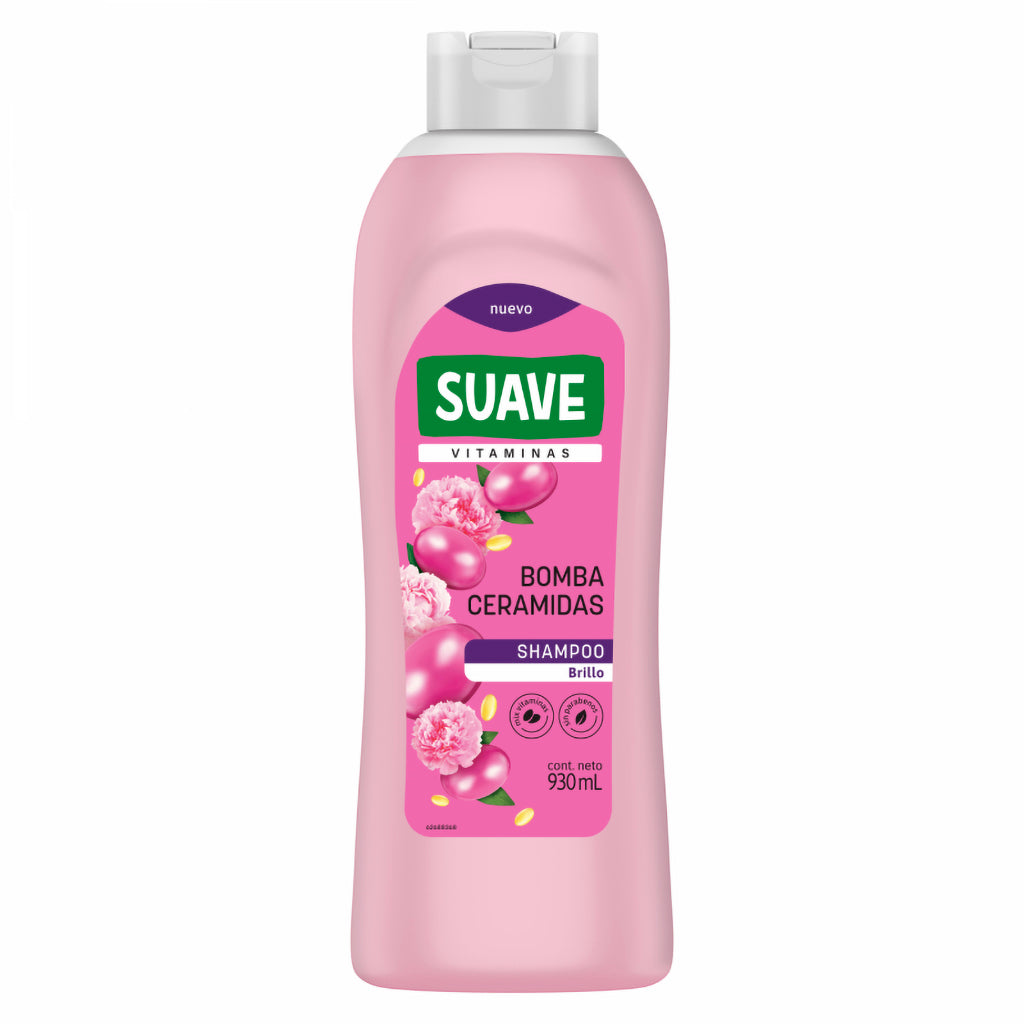 Shampoo Suave Bomba Ceramidas Brillo 930 ml