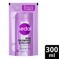 Shampoo Repuesto Sedal Mega Crecimiento 300 ml