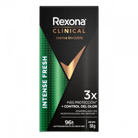 Desodorante Crema Rexona Antitranspirante Clinical Intense Fresh 58 gr