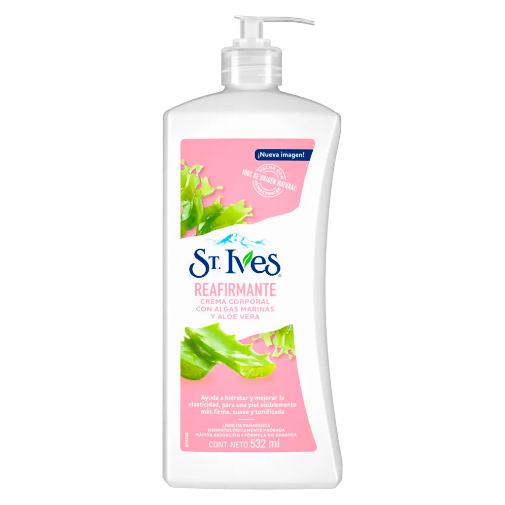 Crema Corporal St.Ives Reafirmante c/ Algas Marinas y Aloe Vera 532 ml