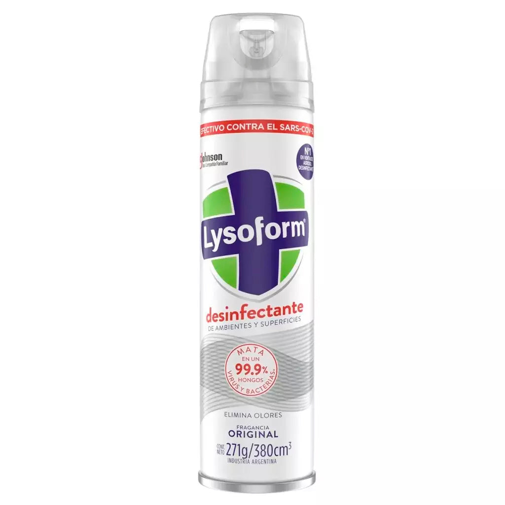 Desinfectante de ambientes Aerosol Lysoform Original 380 ml