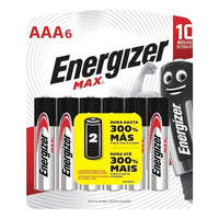 Pilas Energizer MAX Bateria Alcalina AAA 6u