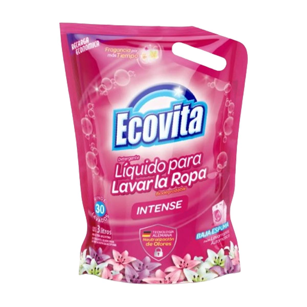 Ecovita Jabón Líquido Intense DoyPack x 3 litros