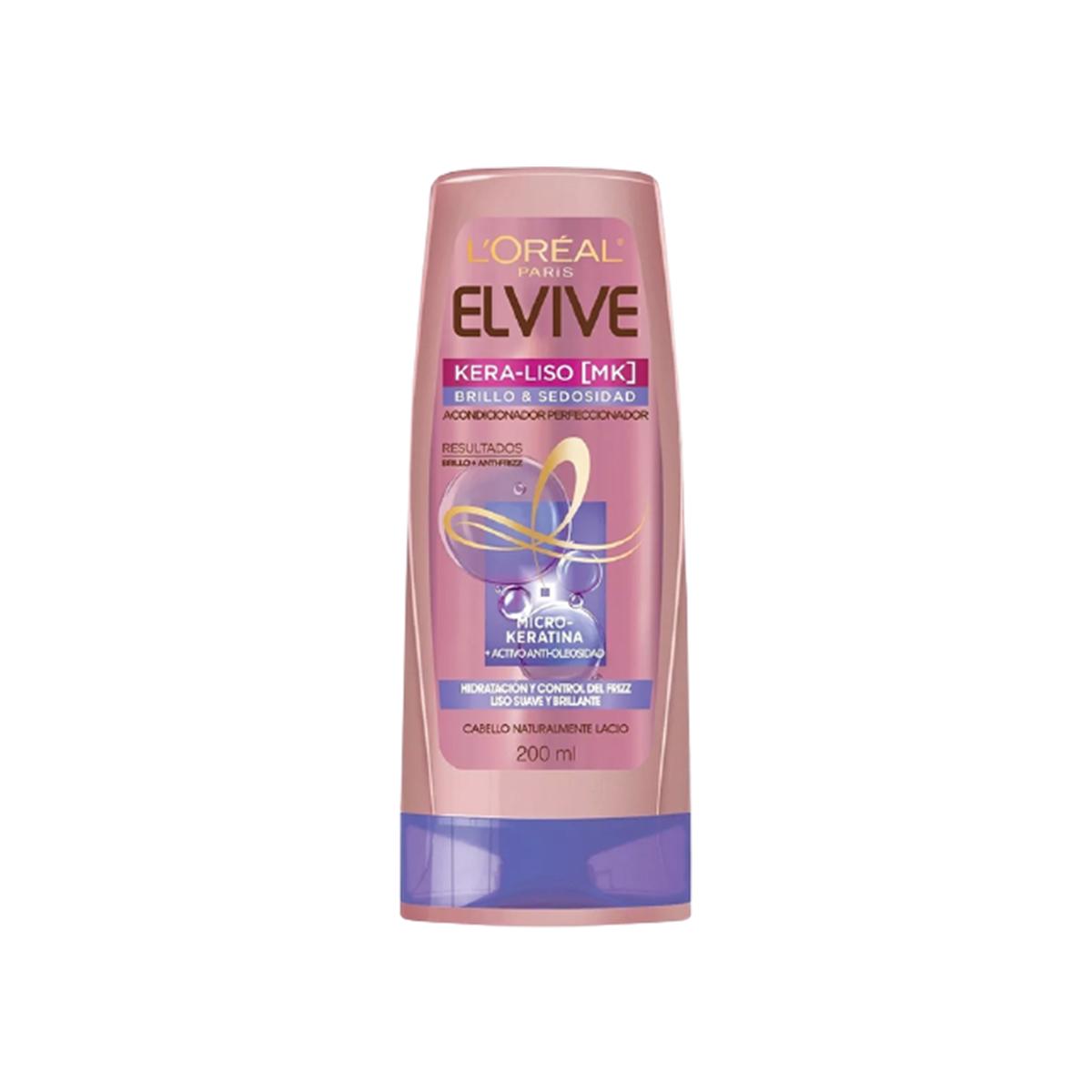 Elvive Acondicionador Kera Liso Brillo 200ml