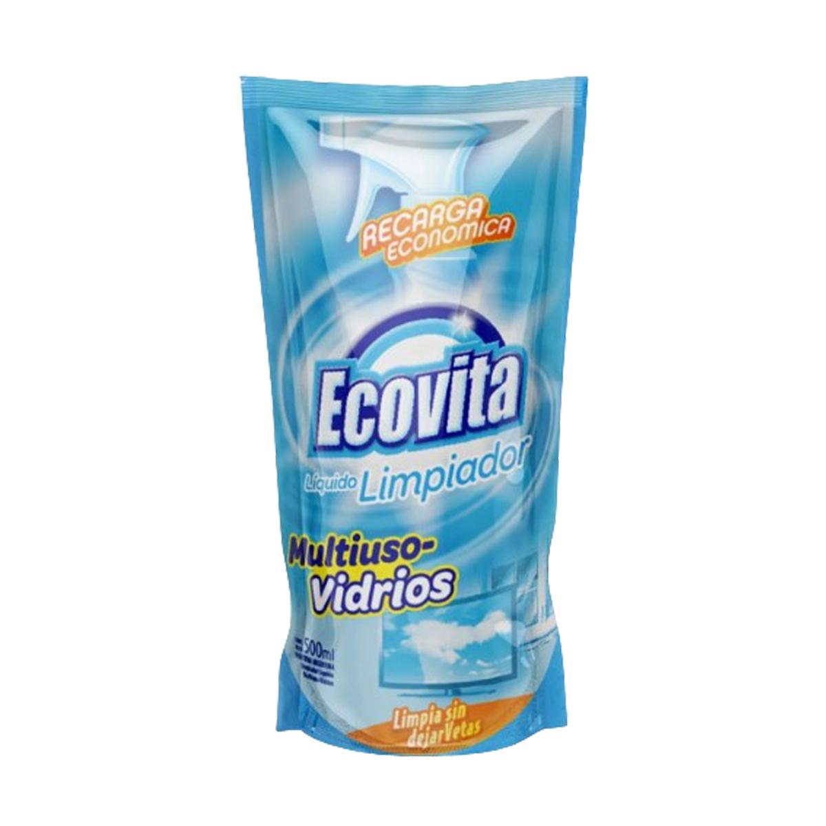 Ecovita Limpiador de Vidrios DoyPack 500ml