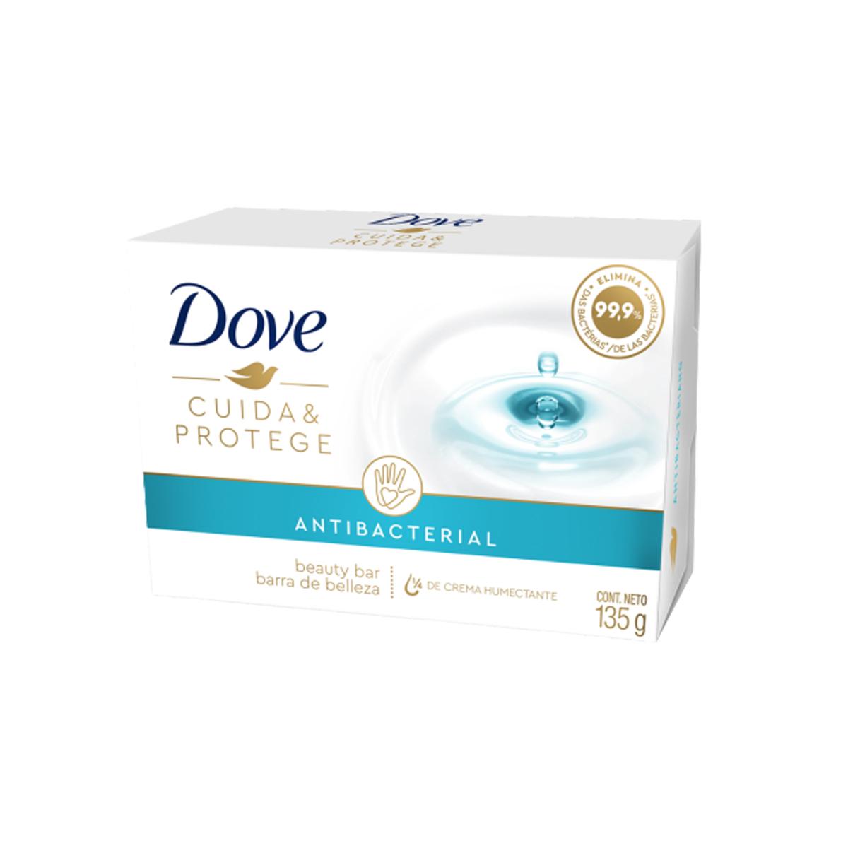 Dove Jabón Antibacterial Cuidado y Protección 90g