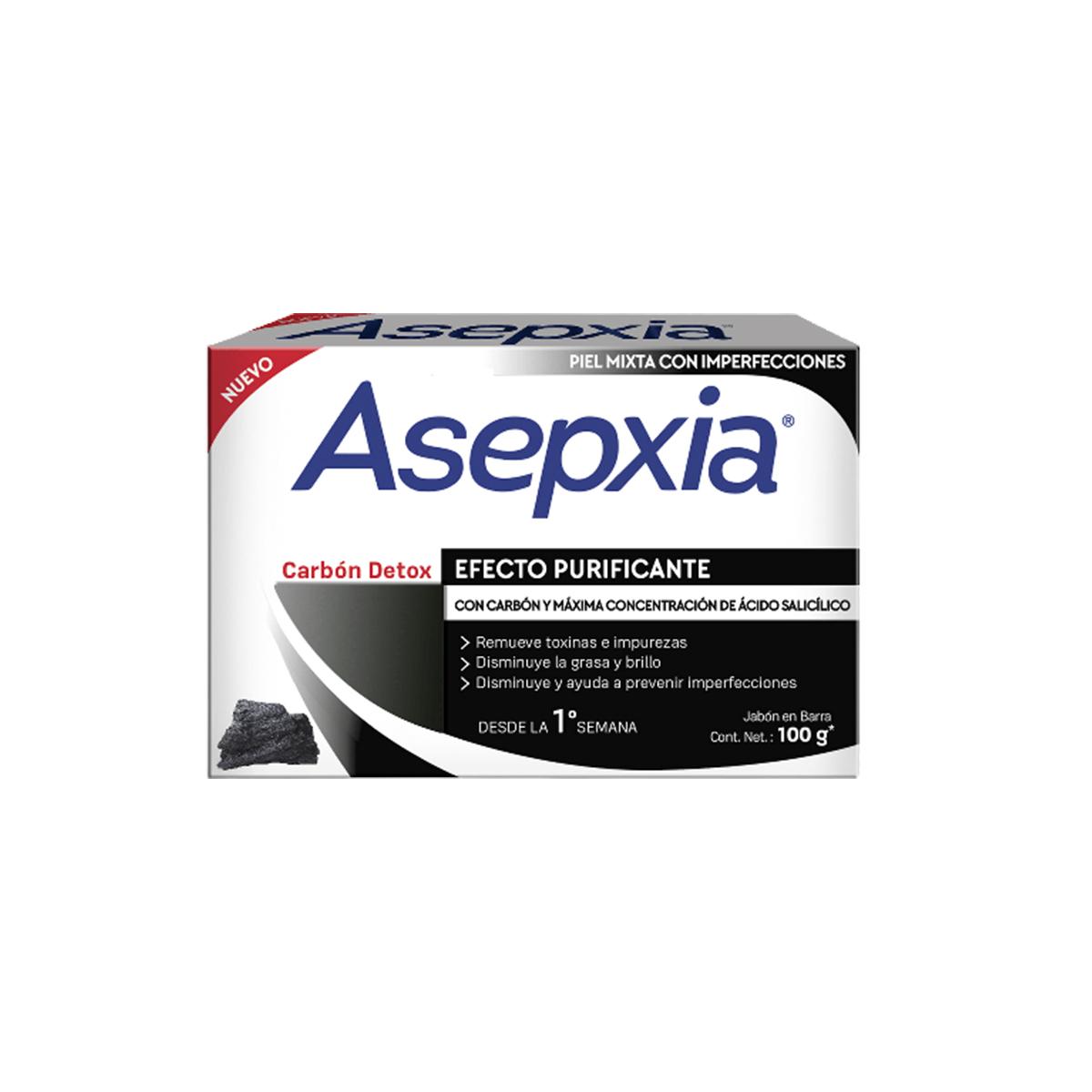 Asepxia Jabón Carbón Detox Purificante 100g