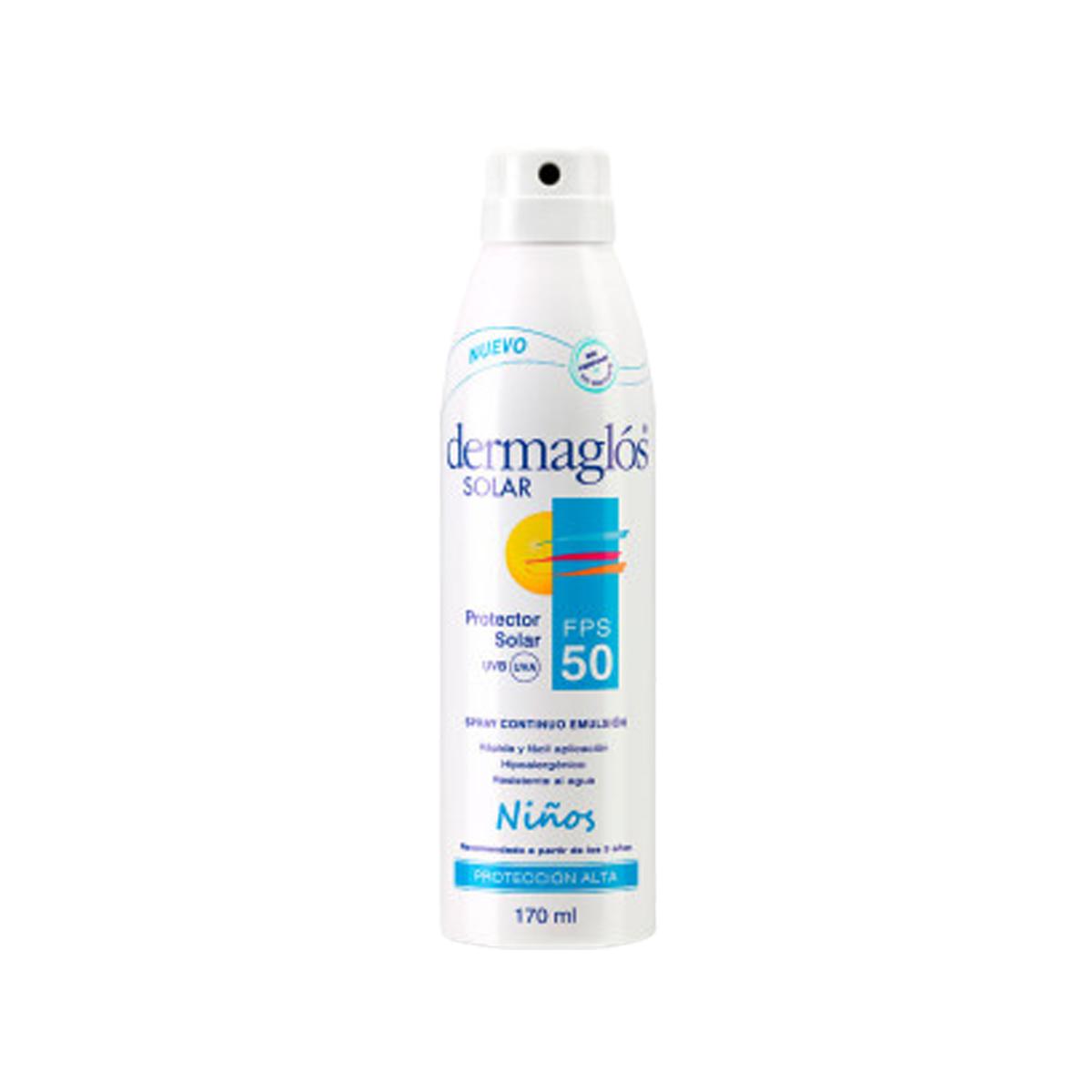 Dermaglós Solar FPS50 Niños Invisible - Aerosol 170ml