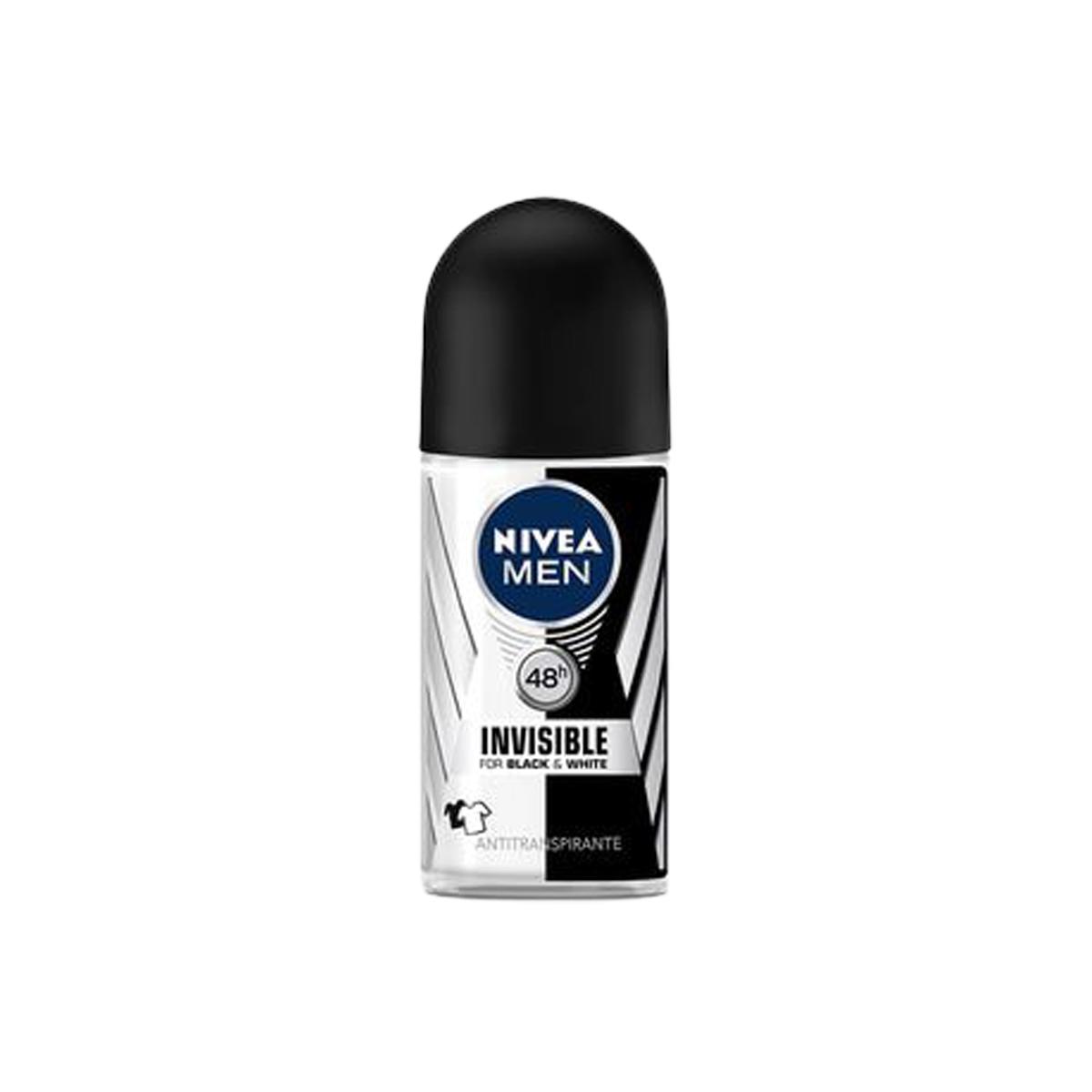 Nivea Roll On Hombre - Invisible Black & White Power 50ml