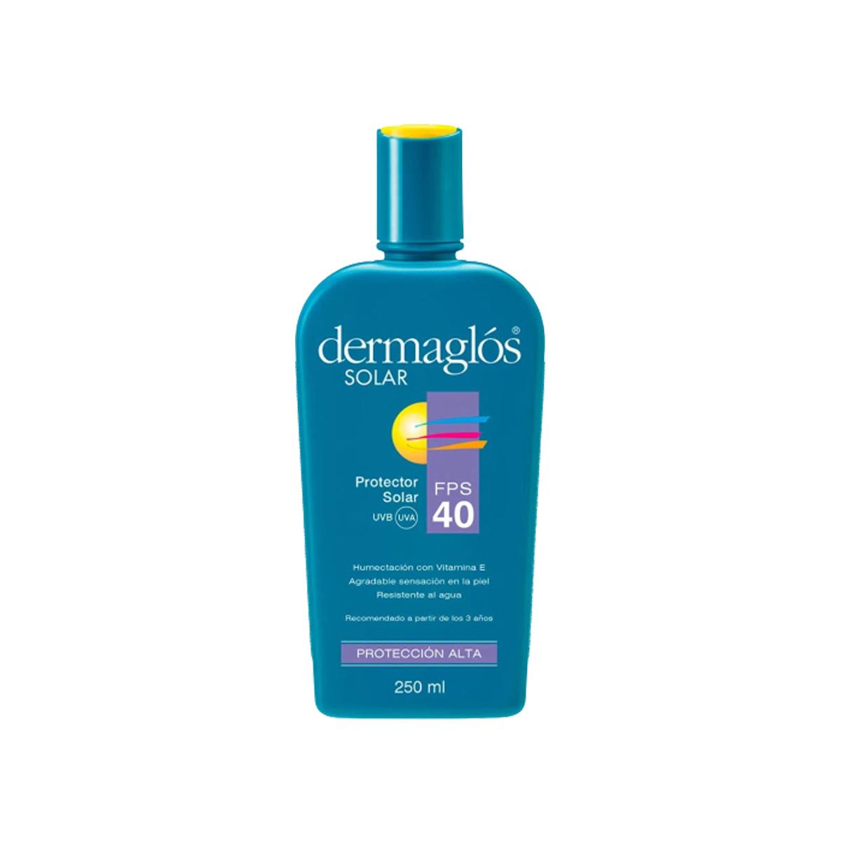 Dermaglós Solar FPS40 Resistente al Agua - Emulsión 250ml