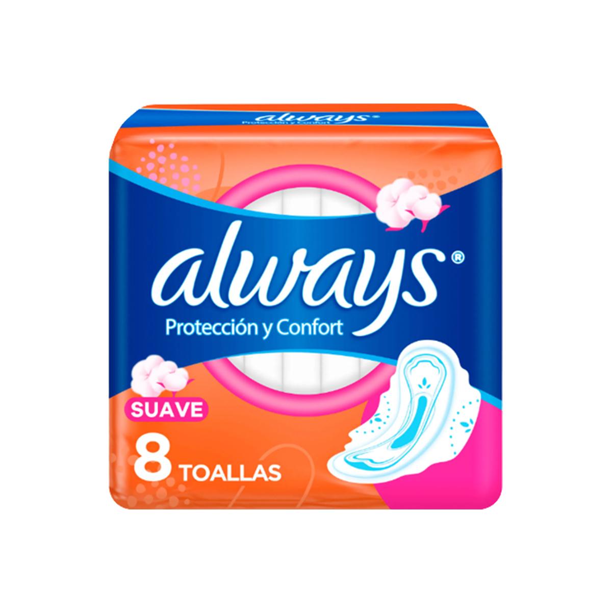 AlwaysPlus Suave c/Alas x 8 Unidades