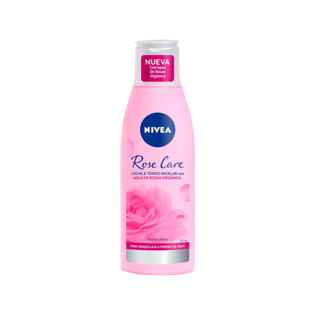 Nivea Rose Care Leche y Tónica Micelar 200ml