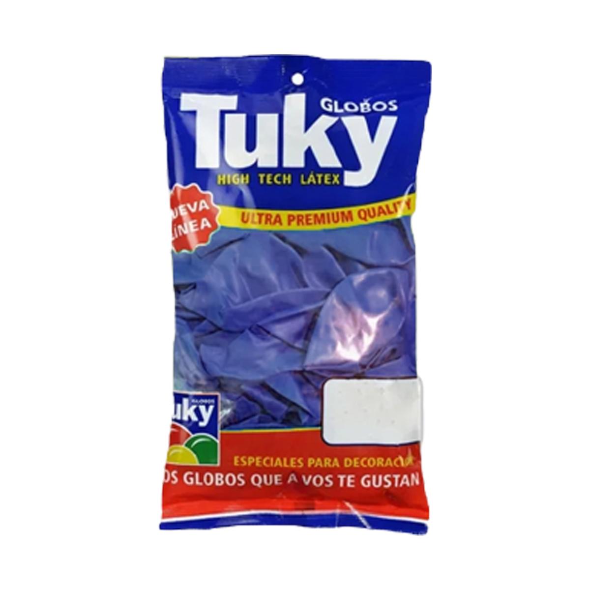 Globo Tuky Liso Azul x50Un