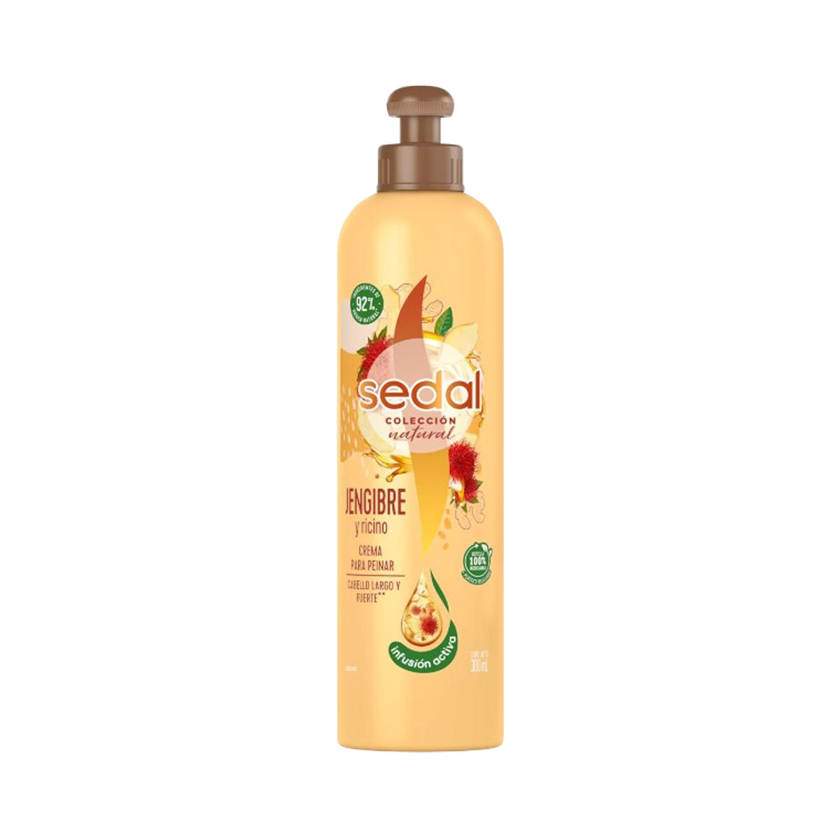 Sedal Crema para Peinar Jengibre y Ricino 300ml