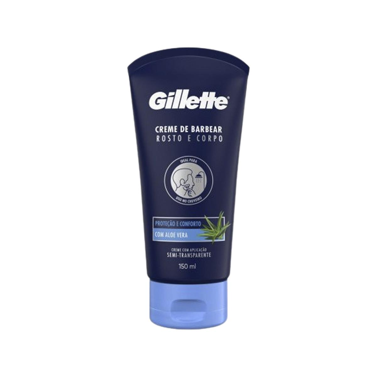 Gillette  Crema Protectora con Aloe Vera para Afeitar 150ml